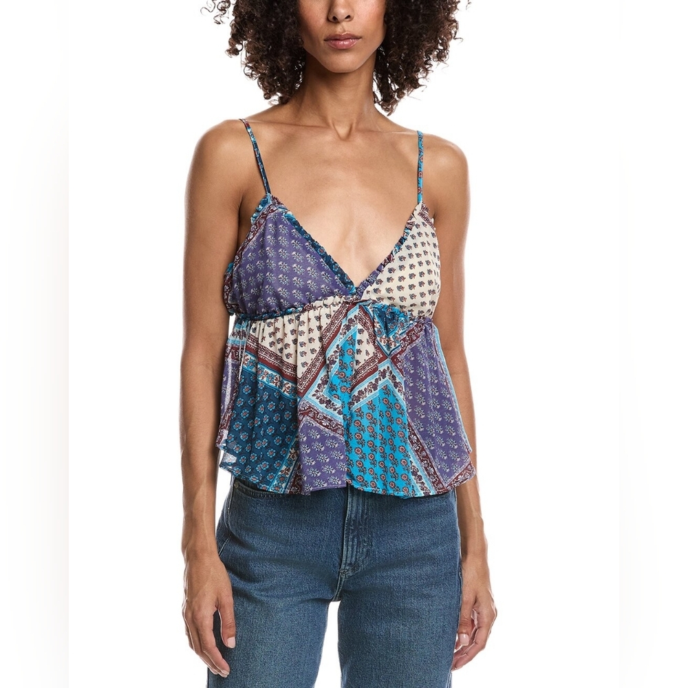 NWT Free People Printed Top - M
